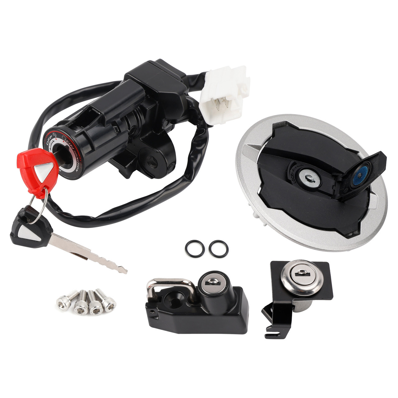 2024-2026 Kawasaki EX500 Ninja Ignition Switch Lock Set, Gas cap