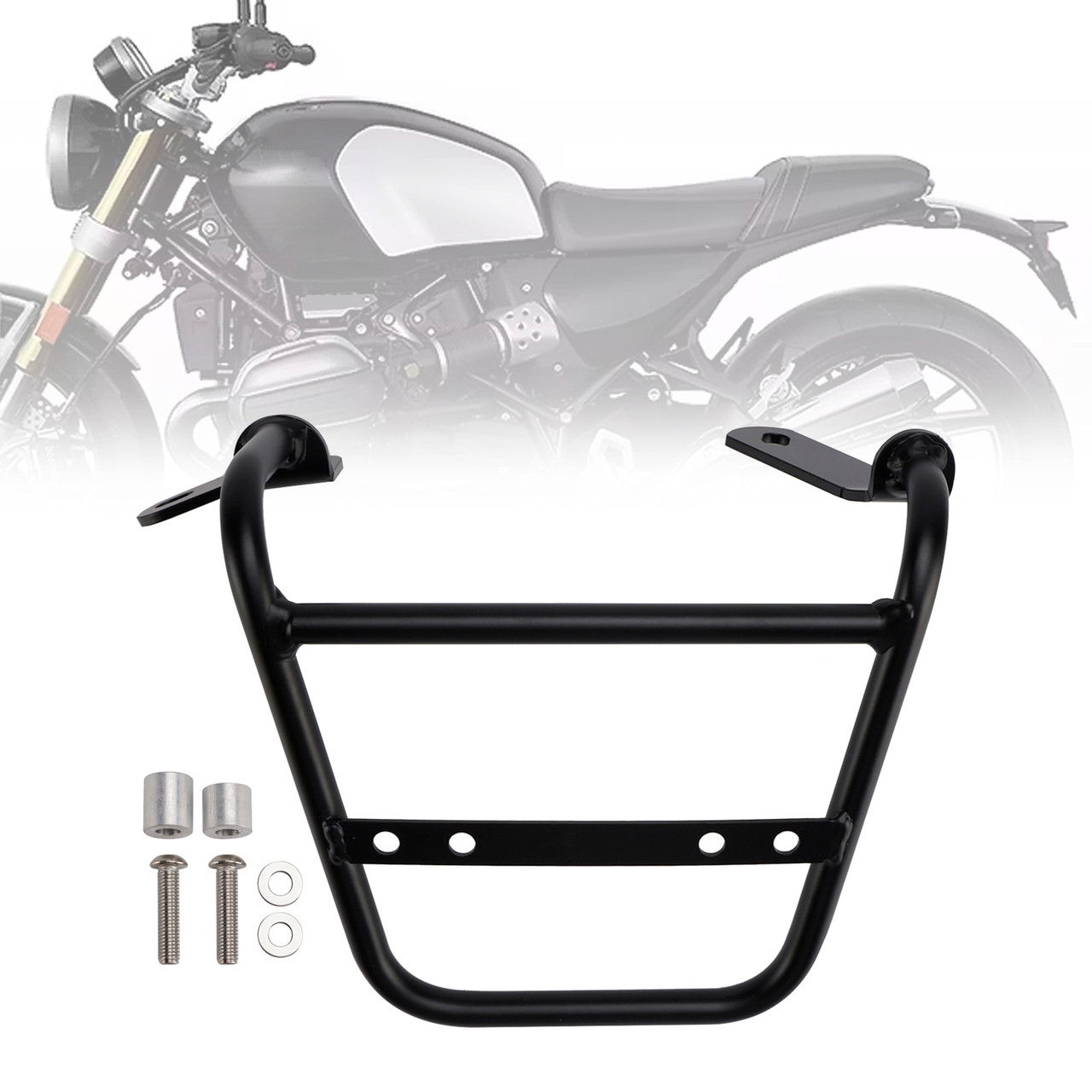 2024-2025 BMW R12 nineT Left Luggage Rack Side Saddle Bag Mount Bracket Black Generic