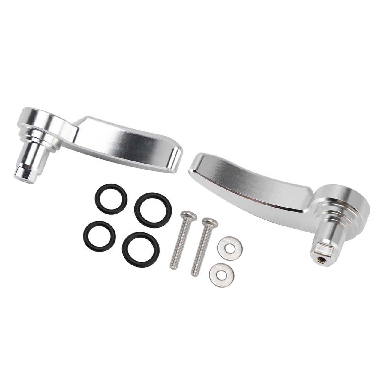 2014-2024 Touring Street Electra Glide Side Saddlebag Lid Lifters Lever Latch Silver Generic