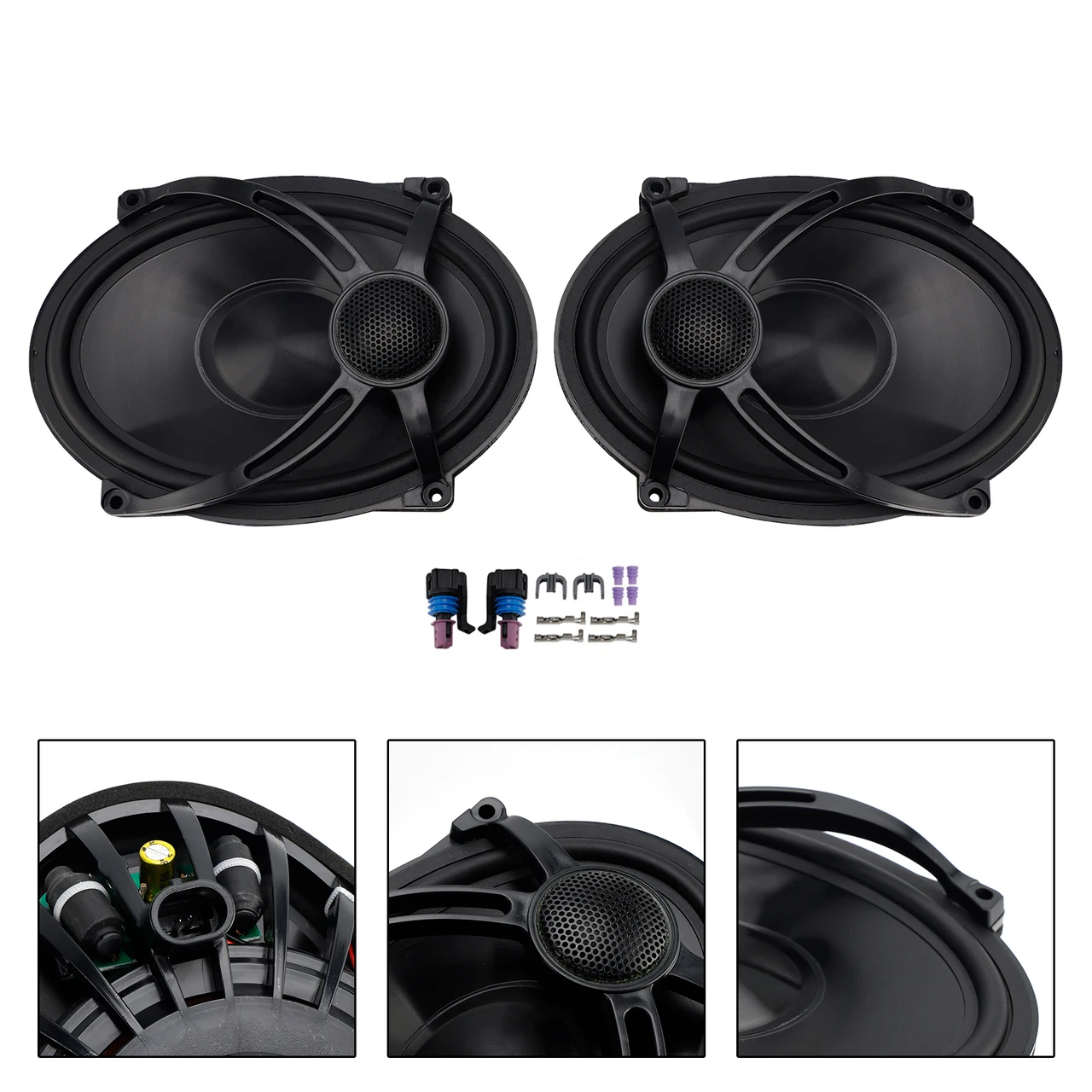 1994-2024 Touring Models with 5"x7" Saddlebag Speaker Lids Speakers Touring Road Glide Flhr Generic