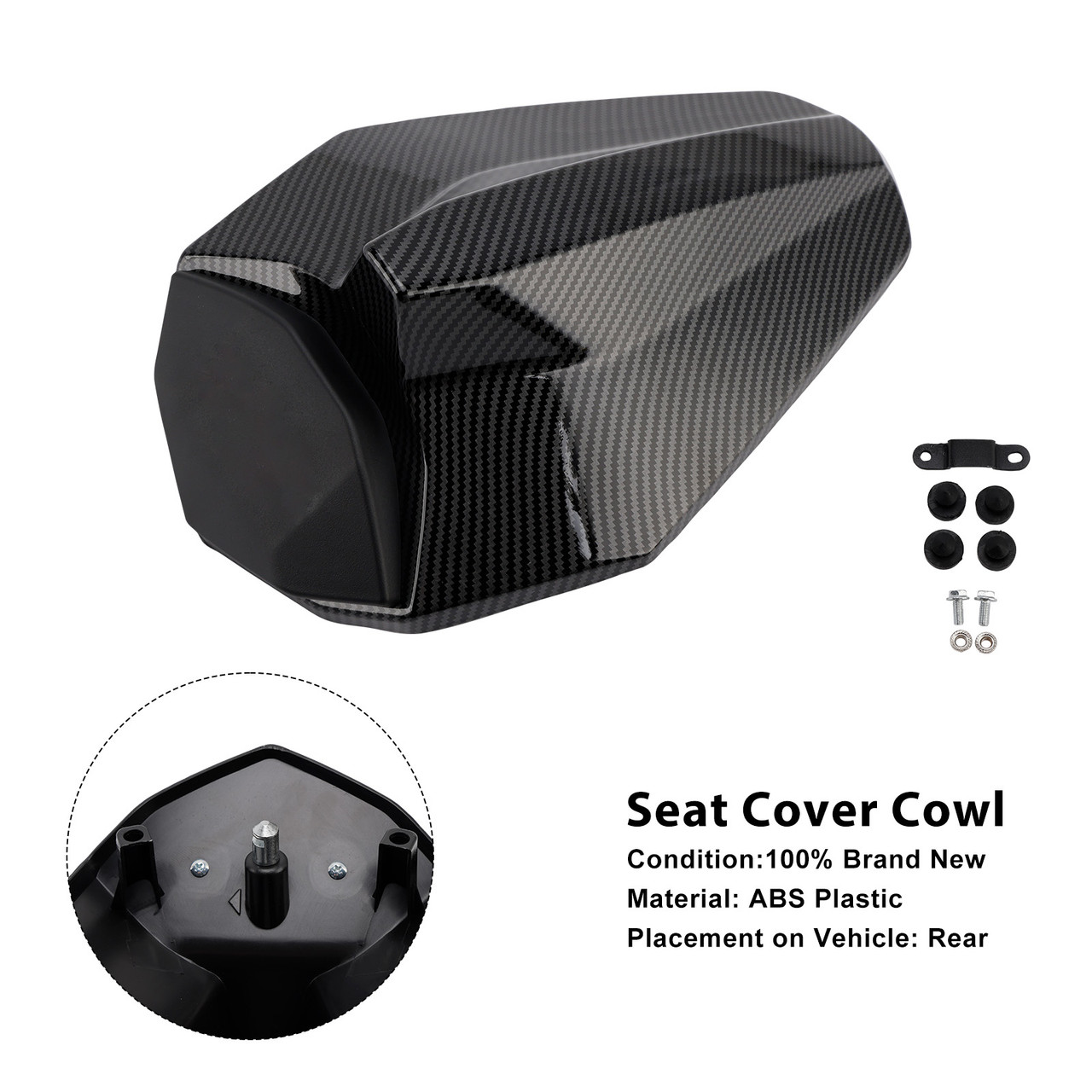 2023-2025 Kawasaki ZX-4R/ ZX-4RR Seat Cover Cowl Carbon Generic