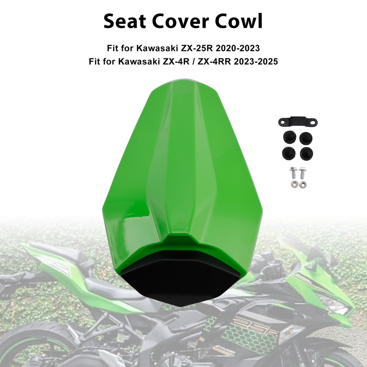 2020-2023 Kawasaki ZX-25R Seat Cover Cowl Green Generic