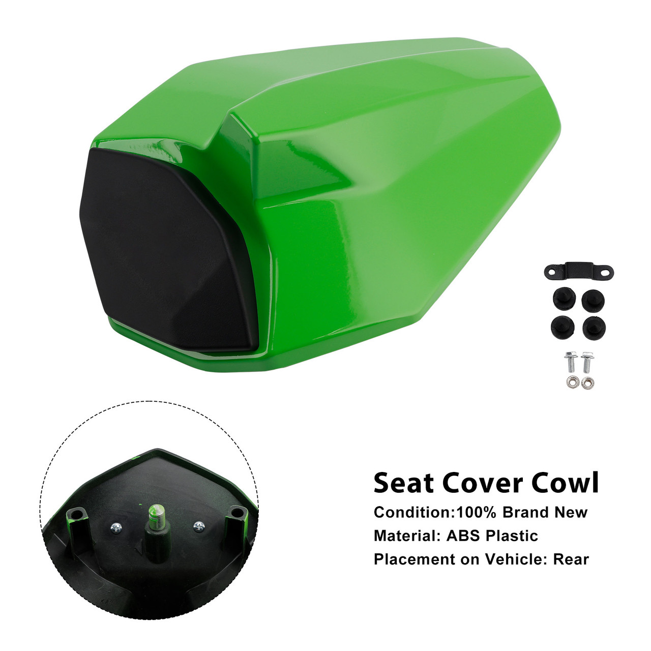 2023-2025 Kawasaki ZX-4R/ ZX-4RR Seat Cover Cowl Green Generic