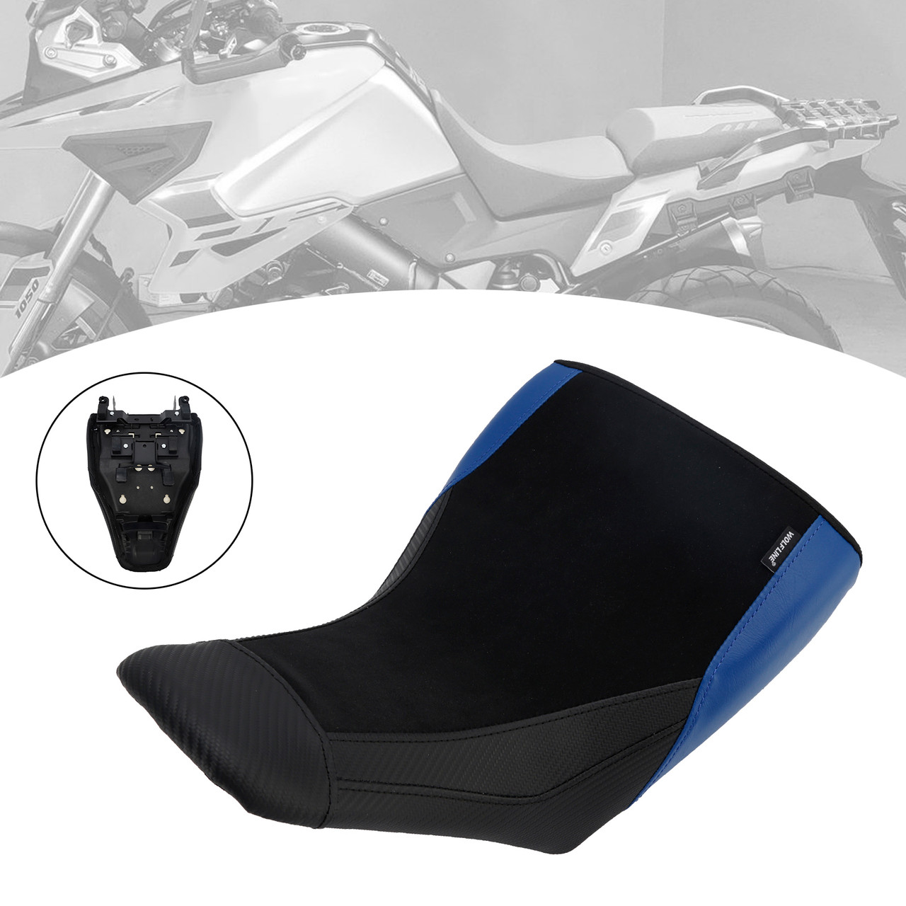 2023-2025 Suzuki V-Strom DL1050 Front Raider Seat Driver Cushion Lower Blue Generic