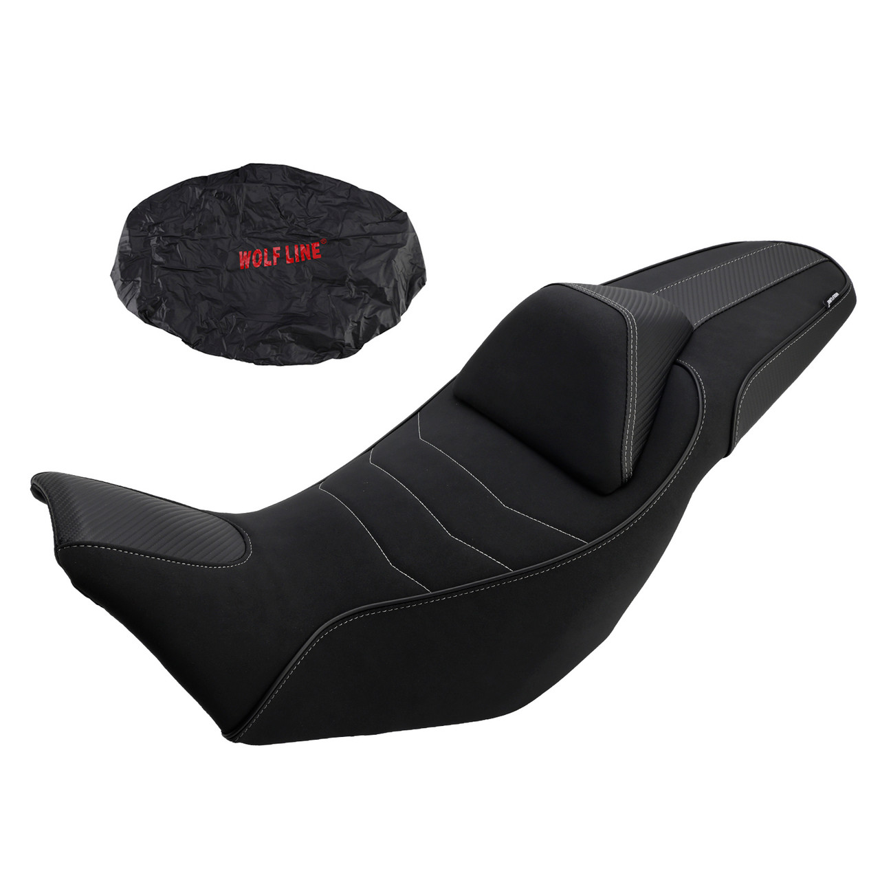 2024-2025 Honda Nx400 Nx500 Rider Passenger Seat Front Rear Cushion Black 15mm higher Generic