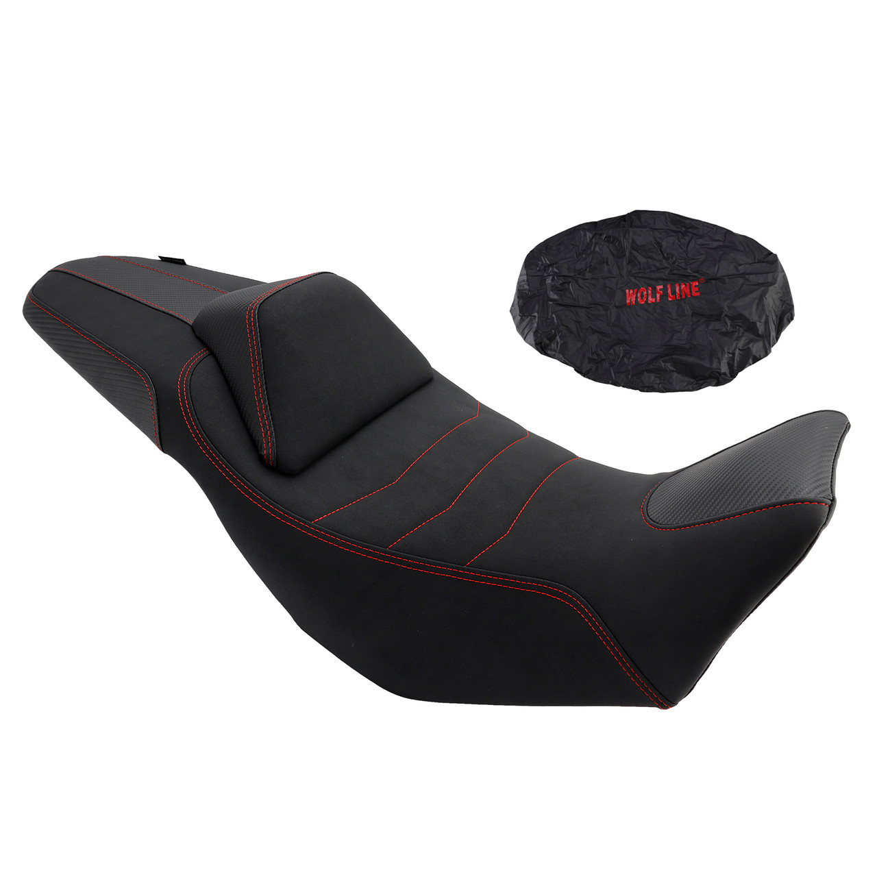 2024-2025 Honda Nx400 Nx500 Rider Passenger Seat Front Rear Cushion Red 15mm higher Generic