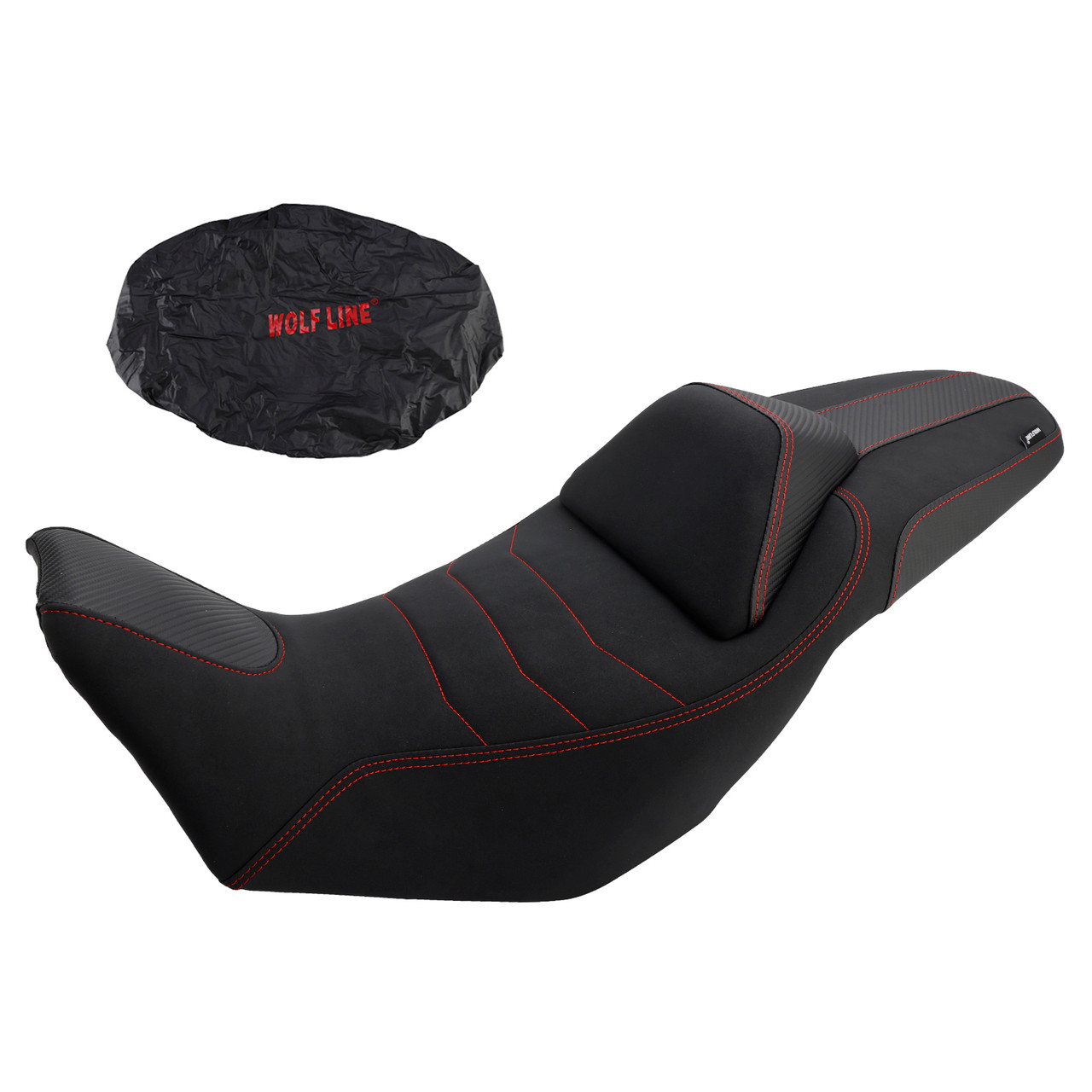 2024-2025 Honda Nx400 Nx500 Rider Passenger Seat Front Rear Cushion Red 15mm higher Generic