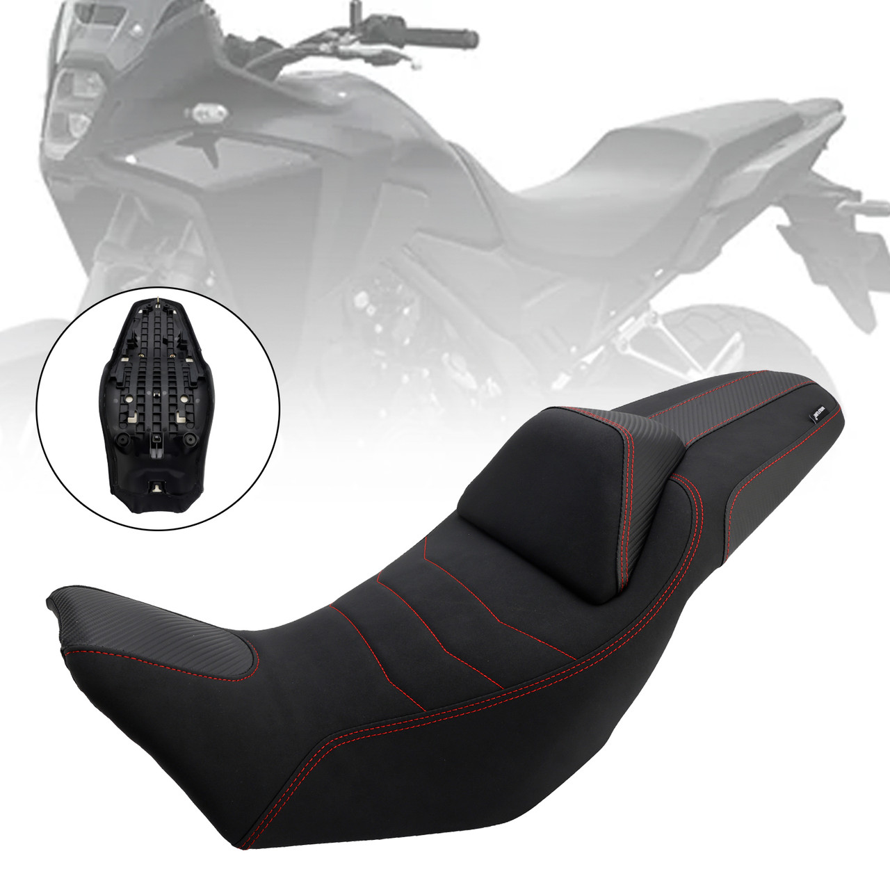 2024-2025 Honda Nx400 Nx500 Rider Passenger Seat Front Rear Cushion Red 15mm higher Generic