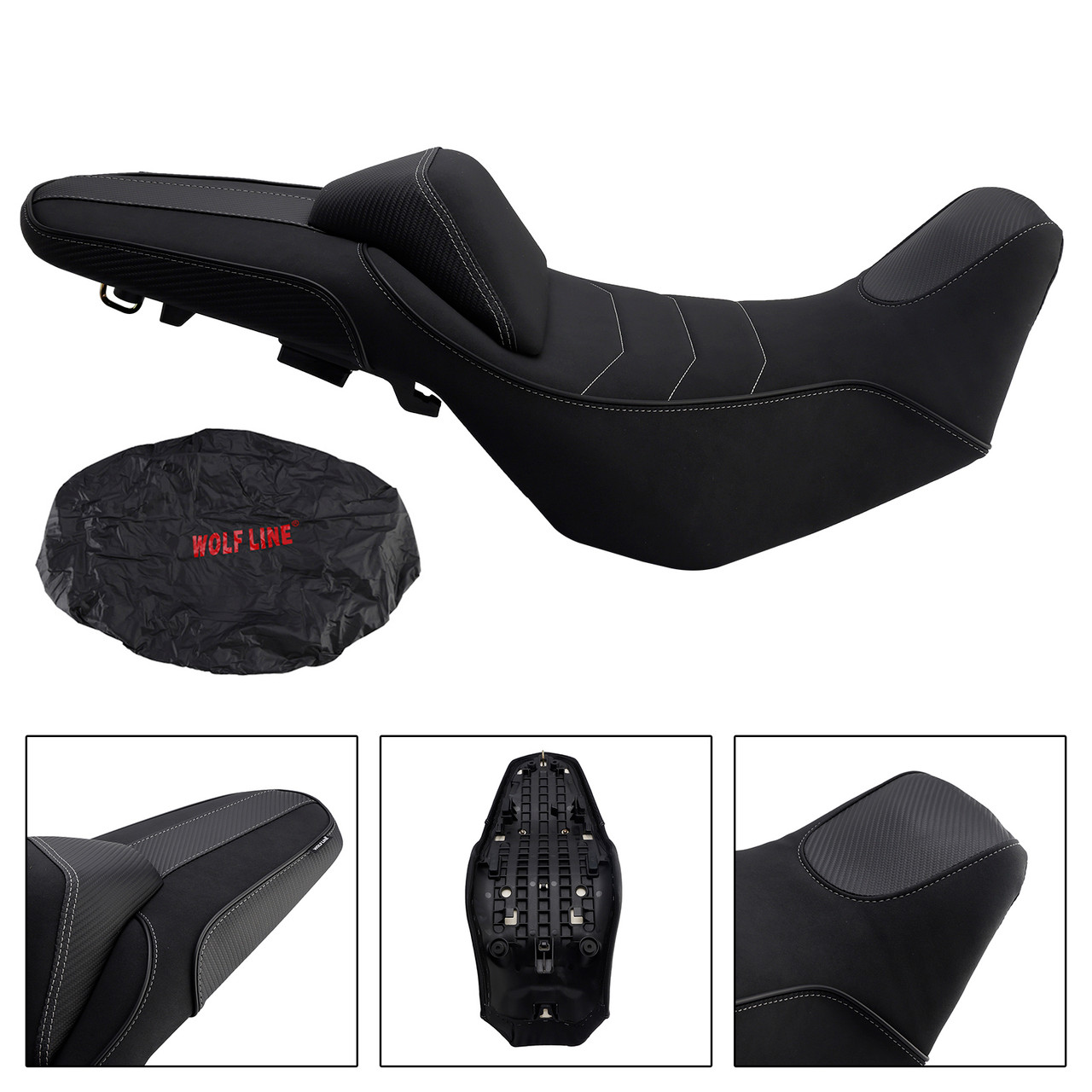 2024-2025 HONDA NX400 NX500 Rider Passenger Seat Front Rear Cushion Black Generic