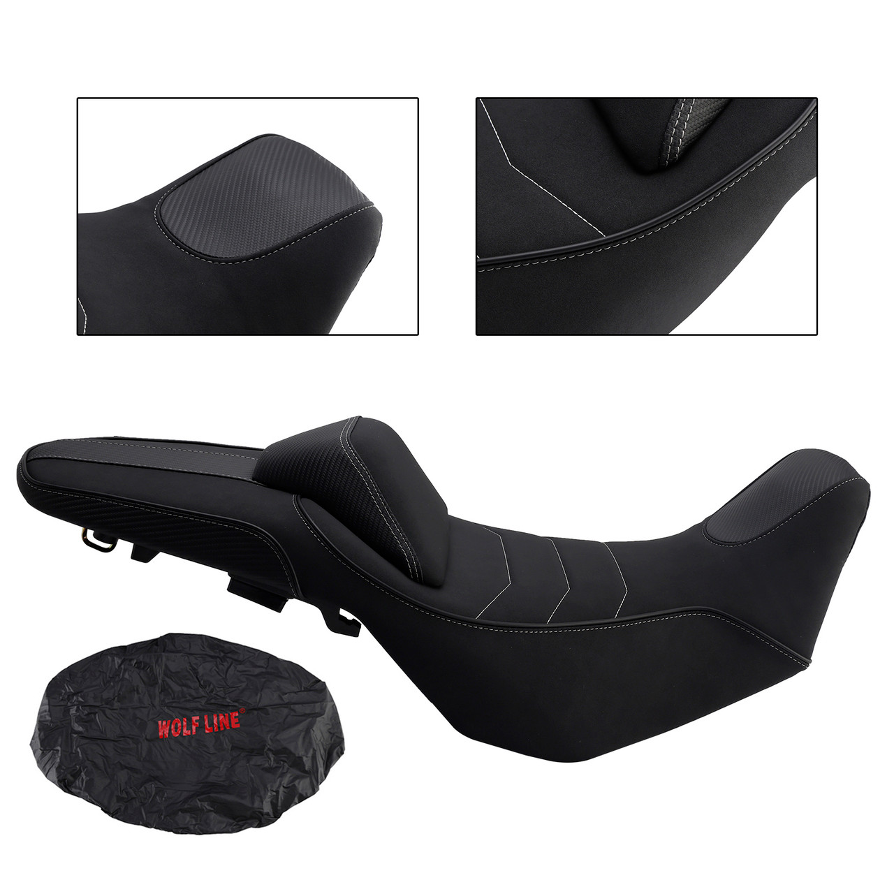 2024-2025 HONDA NX400 NX500 Rider Passenger Seat Front Rear Cushion Black Generic