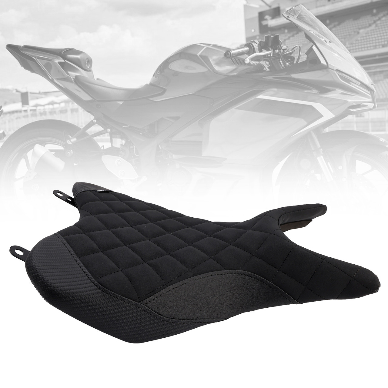 2025+ YAMAHA YZF-R3 MT-03 Front Raider Seat Driver Cushion Black Generic