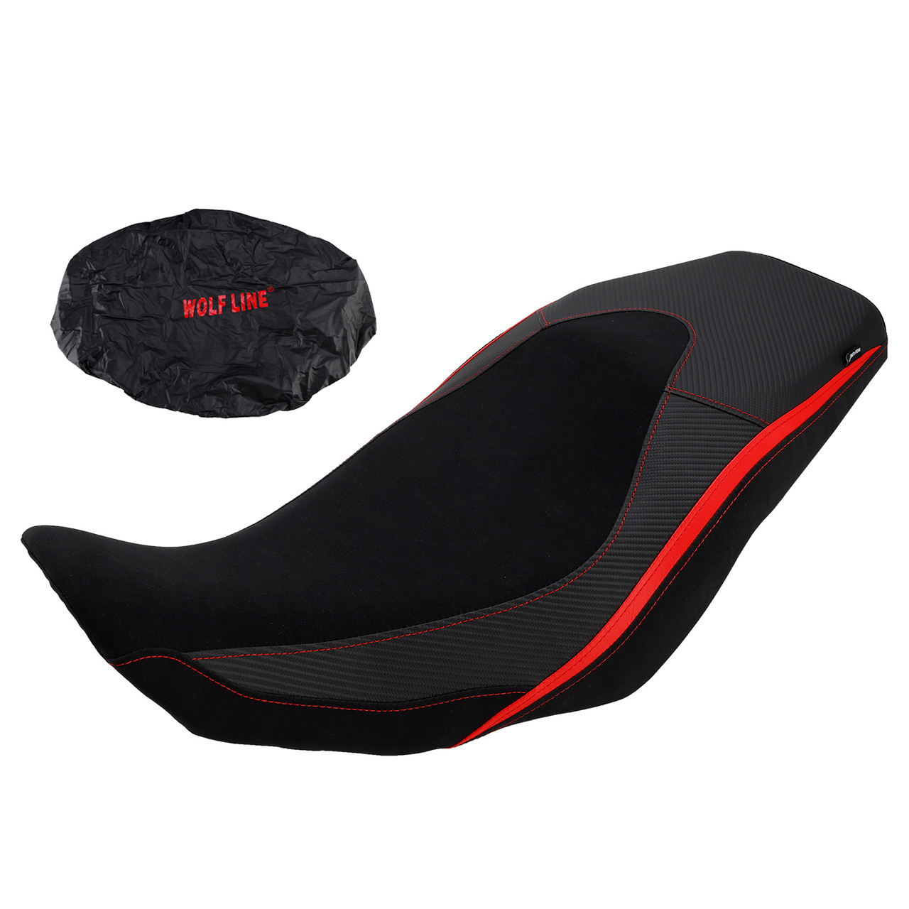 2024-2025 SUZUKI V-Strom800 DL800 Rider Passenger Seat Front Rear Cushion Red Generic