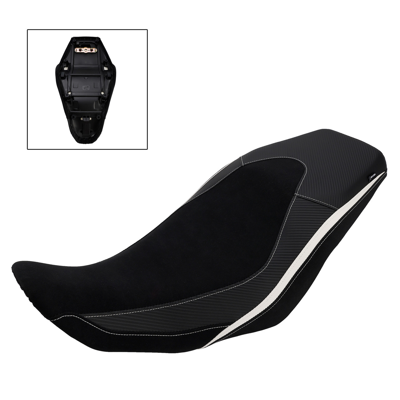 2024-2025 SUZUKI V-Strom800 DL800 Rider Passenger Seat Front Rear Cushion White Generic