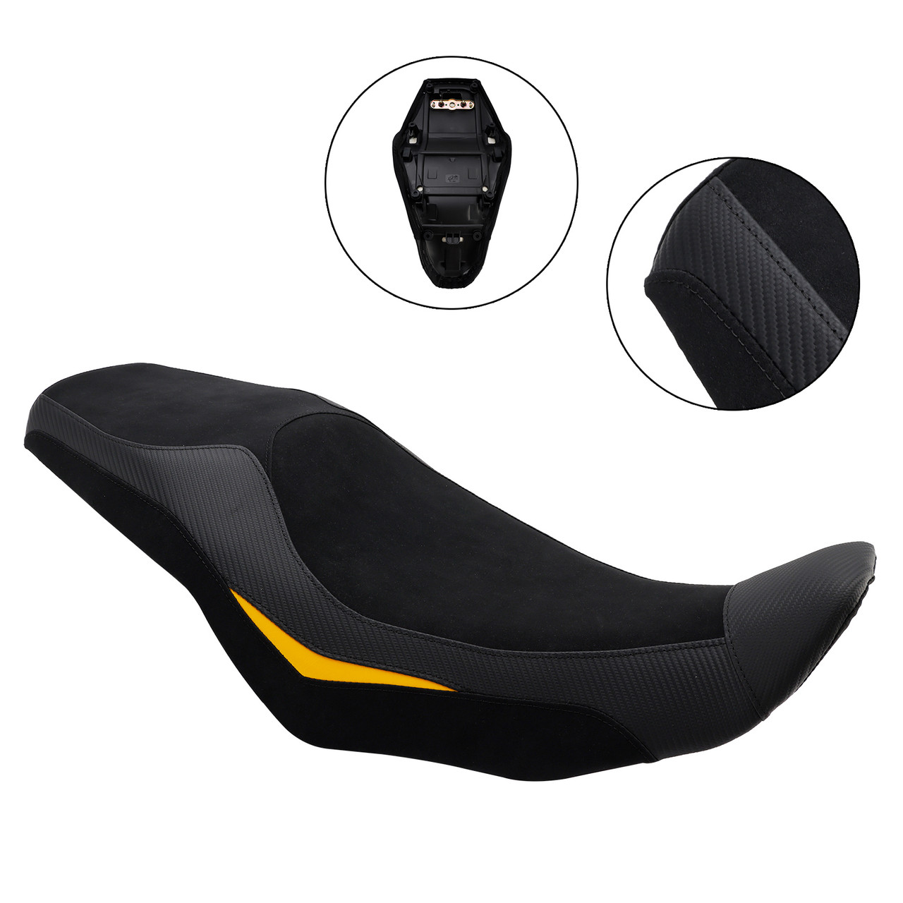 2024-2025 SUZUKI V-Strom800 DL800 Rider Passenger Seat Front Rear Cushion Yellow Generic
