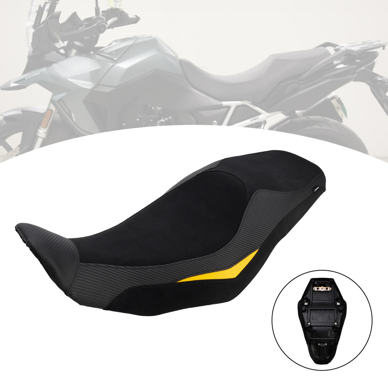 2024-2025 SUZUKI V-Strom800 DL800 Rider Passenger Seat Front Rear Cushion Yellow Generic