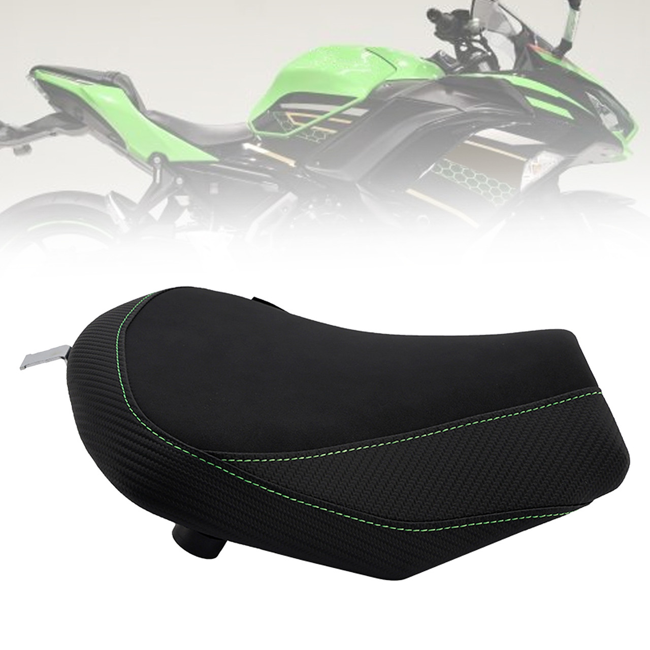 2017-2025 Kawasaki Ninja 650 Z650 Front Raider Seat Driver Cushion Green Green Generic