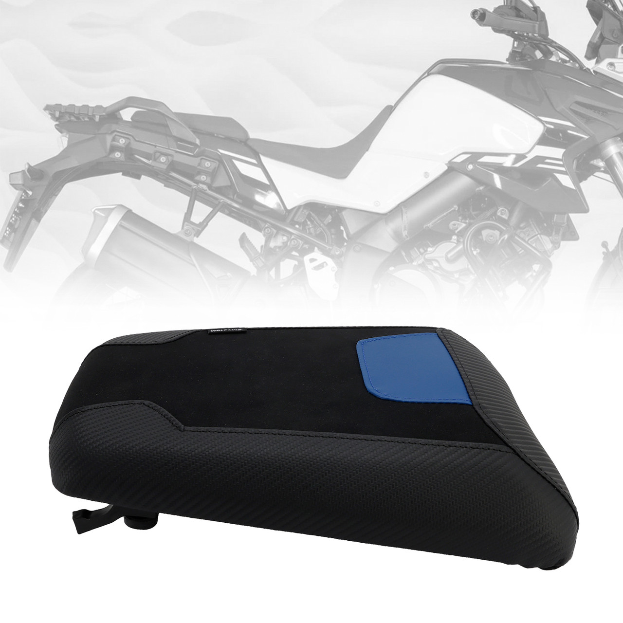 2023-2025 SUZUKI V-strom1050 DL1050 Rear Seat Passenger Cushion Flat Blue Generic