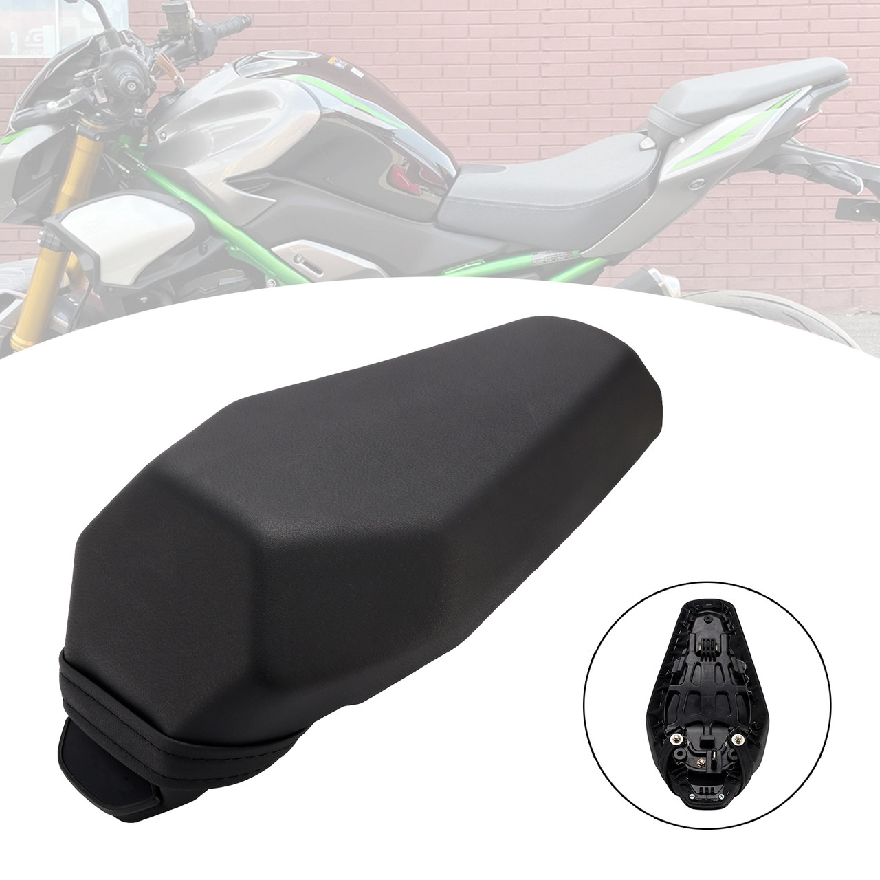 2025 Kawasaki Ninja 900 Z900 Rear Seat Passenger Cushion Flat Black Generic