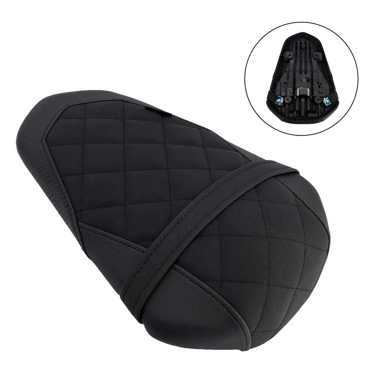 2025+ YAMAHA YZF-R3 MT-03 Rear Seat Passenger Cushion Flat Black Generic