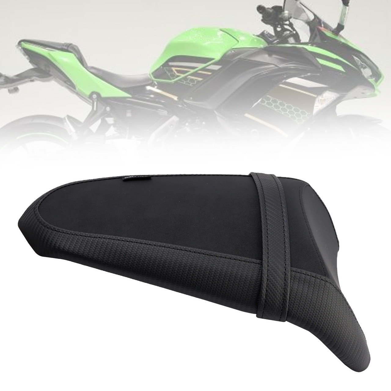 2017-2025 Kawasaki Ninja Z650 Rear Seat Passenger Cushion Flat Black B Generic