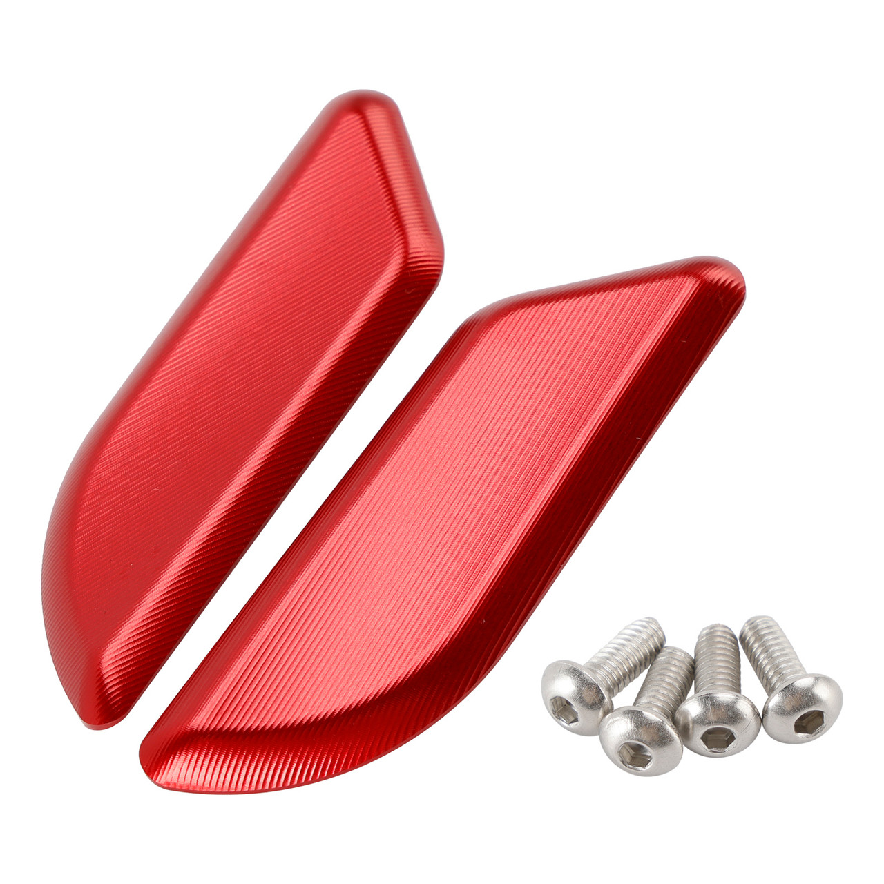 2015-2017 Ducati 959 Panigale 1299 Panigale CNC Racing Mirror Block Off Blanking Plates Red Generic