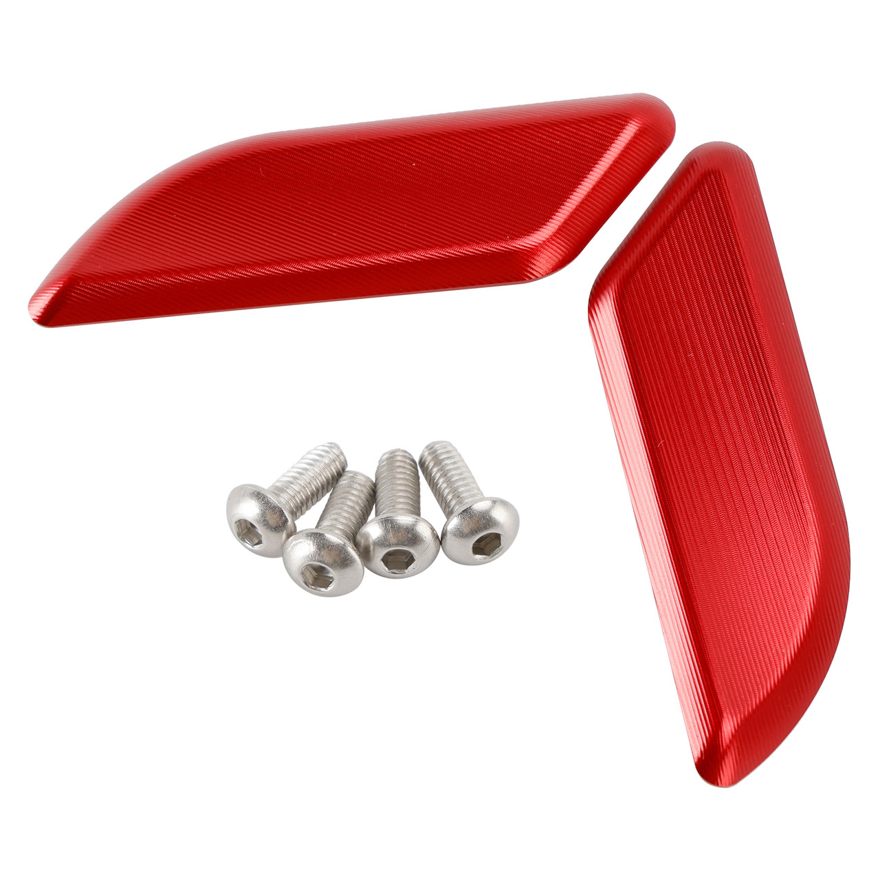 2015-2017 Ducati 959 Panigale 1299 Panigale CNC Racing Mirror Block Off Blanking Plates Red Generic