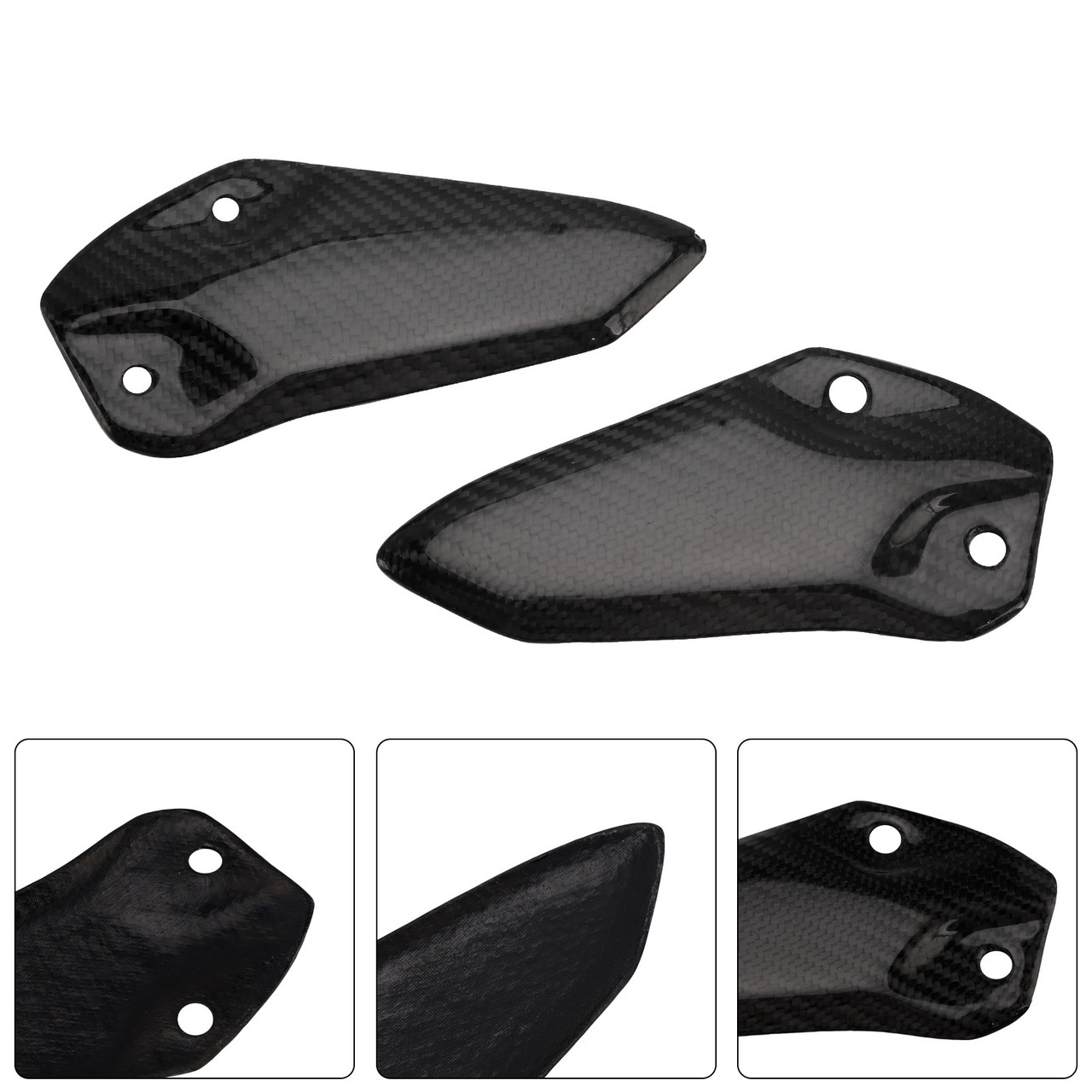 Kawasaki ZX-4R ZX-4RR ZX-25R Carbon Fiber Foot Protection Board Generic