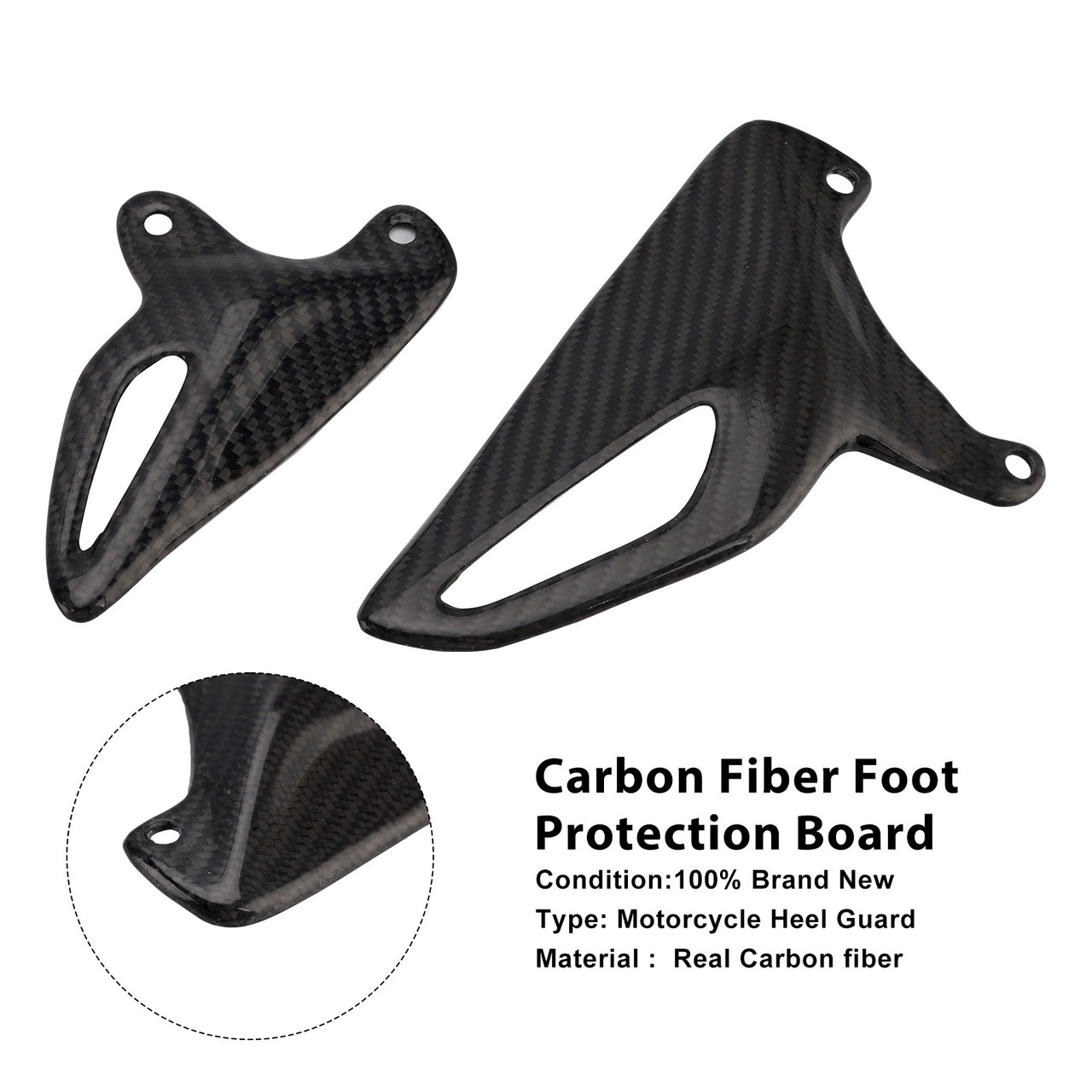 2018-2025 Ducati Panigale V4 V4S V4R V2 Carbon Fiber Foot Protection Board Generic