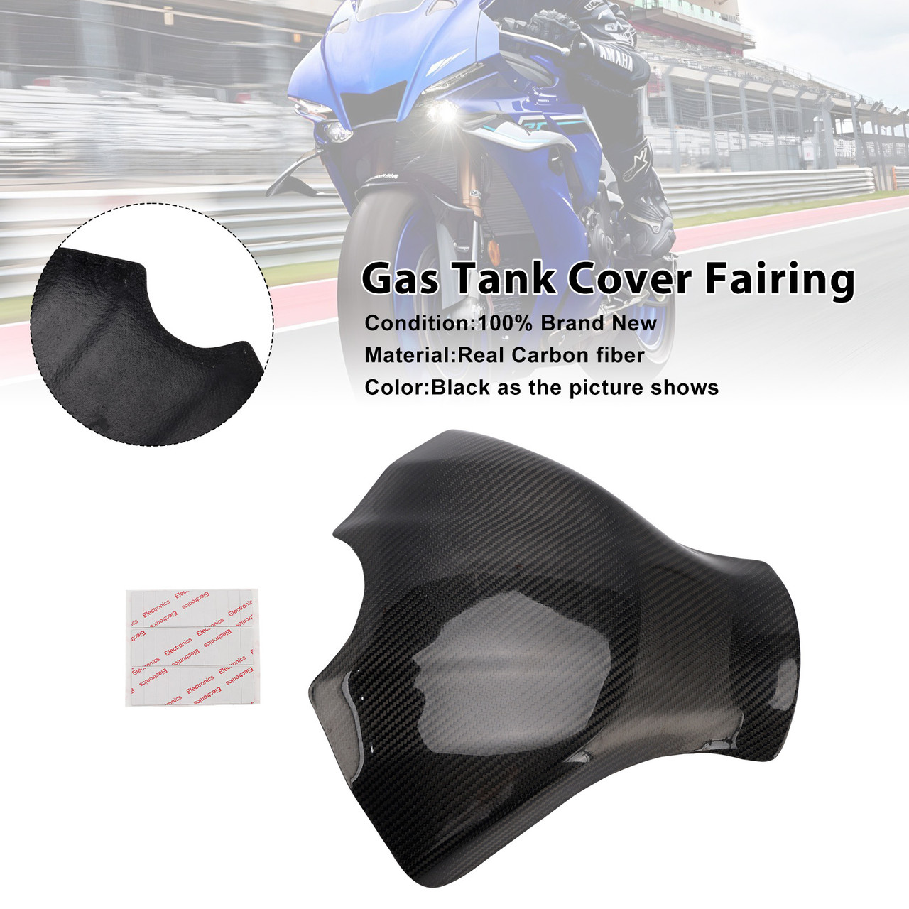 2015-2025 Yamaha YZF-R1/ R1M/ R1S Gas Tank Cover Fairing Real Carbon Fiber Generic
