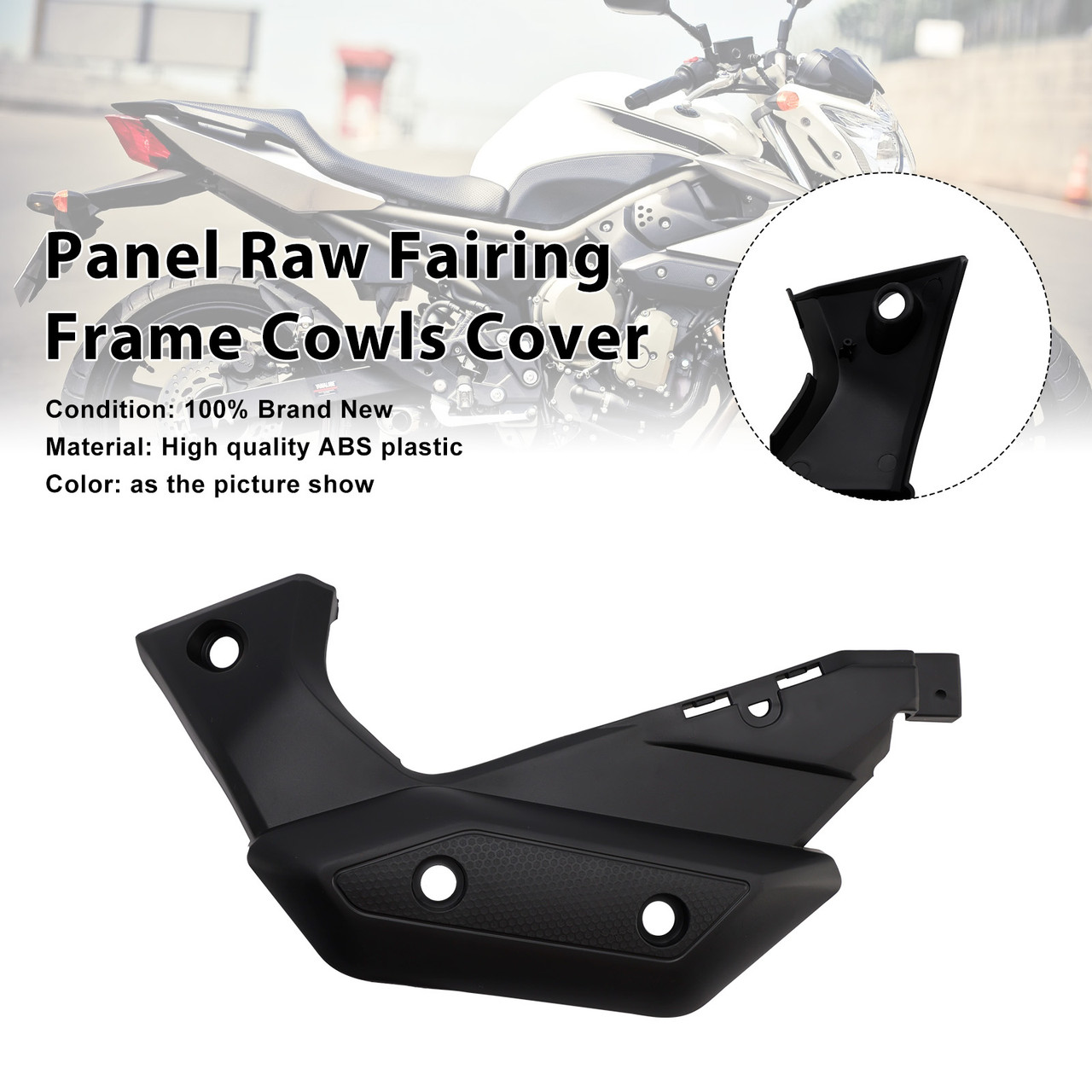 2009 -2012 Yamaha XJ6 Panel Raw Fairing Frame Cowls Cover Black Generic