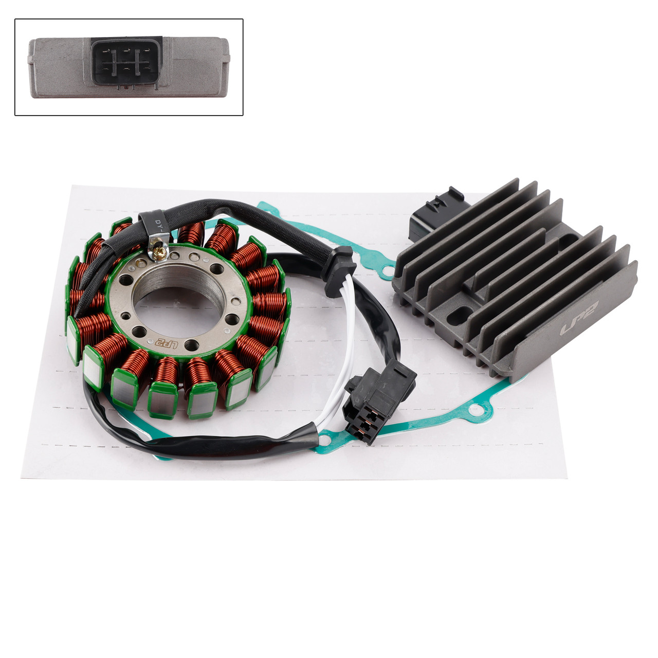 2013-2016 Kawasaki ZR800 Z800/ ABS Generator Stator Regulator Rectifier Gasket Set Generic