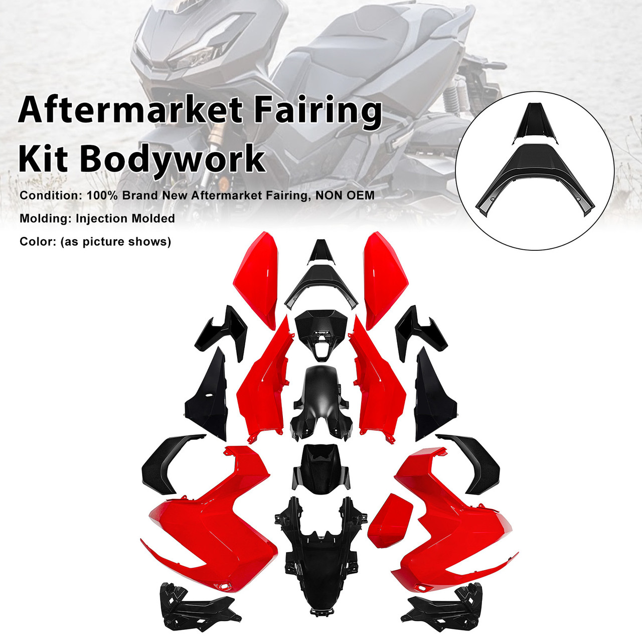 2022-2025 Honda ADV350 Aftermarket Fairing Kit Bodywork #096 Generic