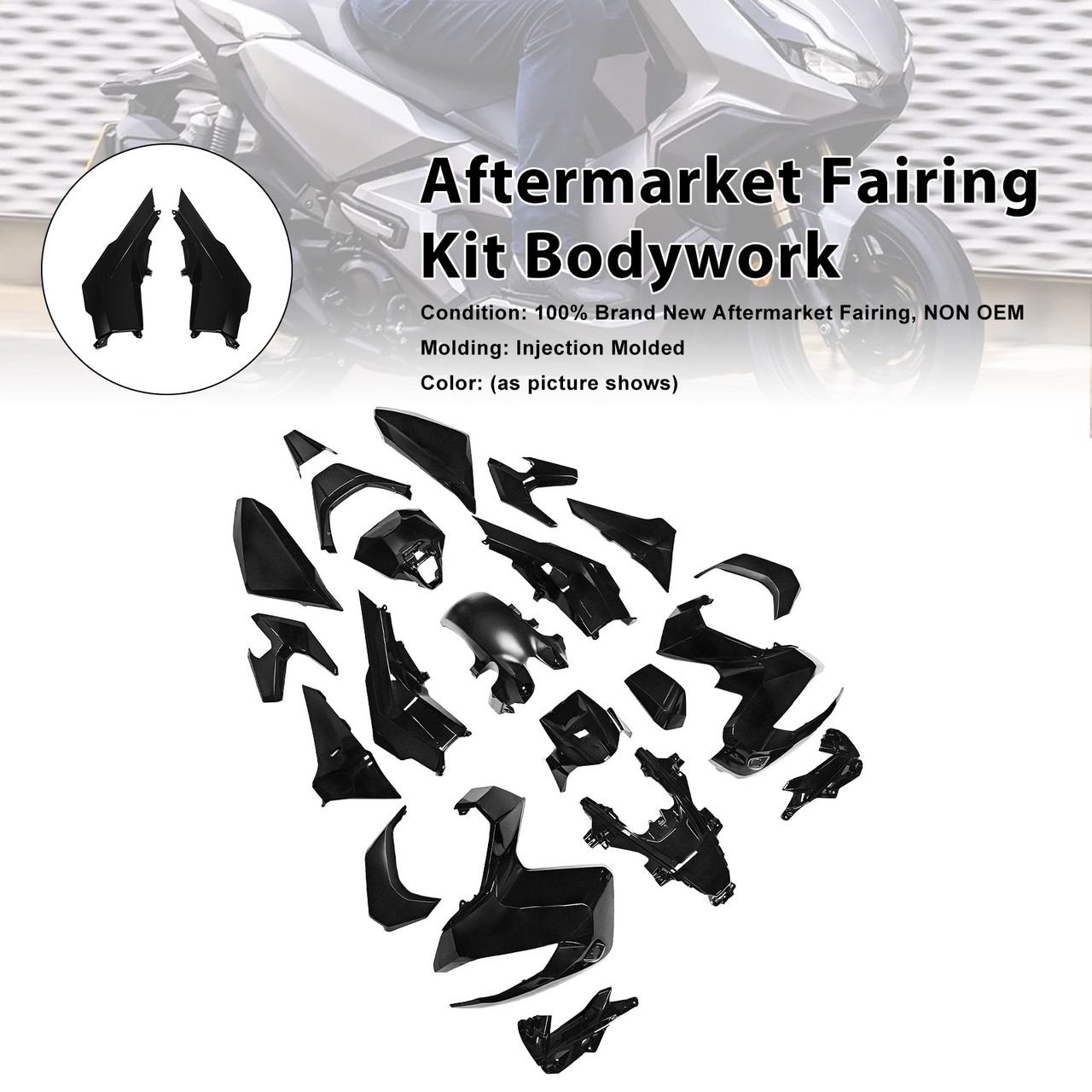 2022-2025 Honda ADV350 Aftermarket Fairing Kit Bodywork #097 Generic