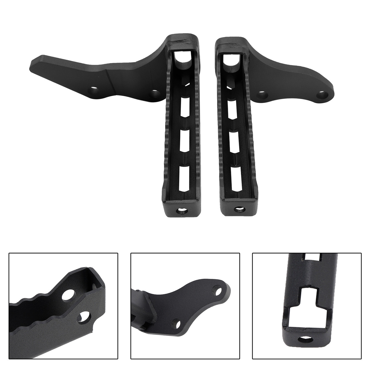 1987-2006 yamaha Banshee 350 models Left+Right Foot Pegs Kit Footrest Pegs Set Black Generic