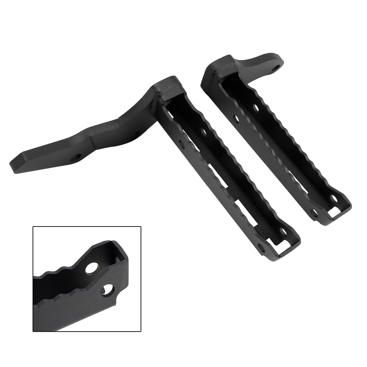 1987-2006 yamaha Banshee 350 models Left+Right Foot Pegs Kit Footrest Pegs Set Black Generic