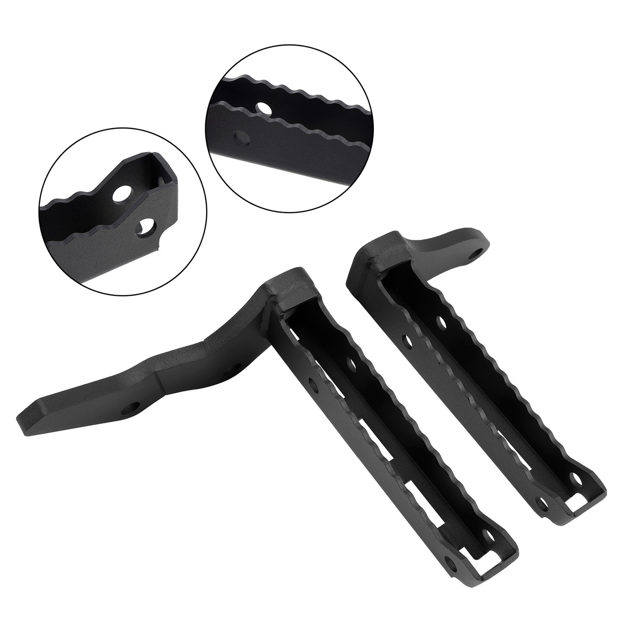 1987-2006 yamaha Banshee 350 models Left+Right Foot Pegs Kit Footrest Pegs Set Black Generic