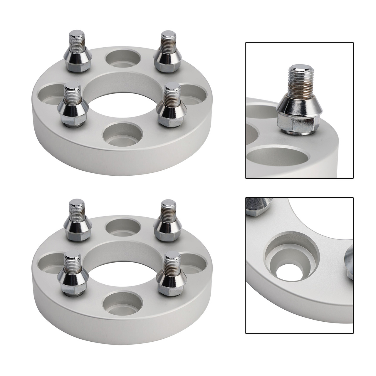 Yamaha Club Car Ezgo 1 Inch Golf Cart Wheel Spacers Kit With Lug Nuts Generic