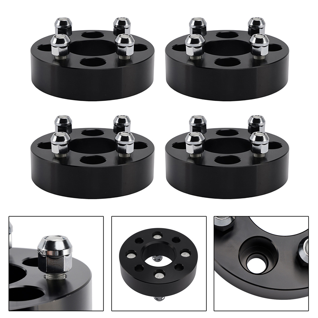 Yamaha Club Car Ezgo 1.5 Inch Golf Cart Wheel Spacers Kit With Lug Nuts Generic