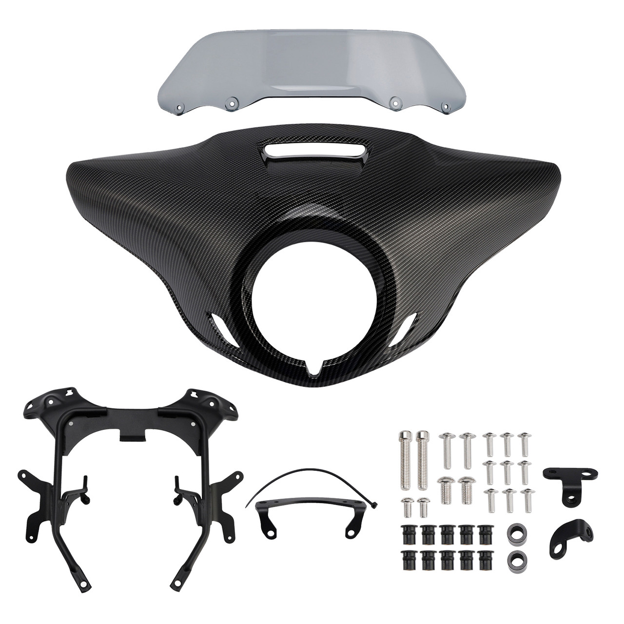 2021-2024 HONDA CM300 CM500 Windshield Headlight Fairing Carbon+Gray Generic