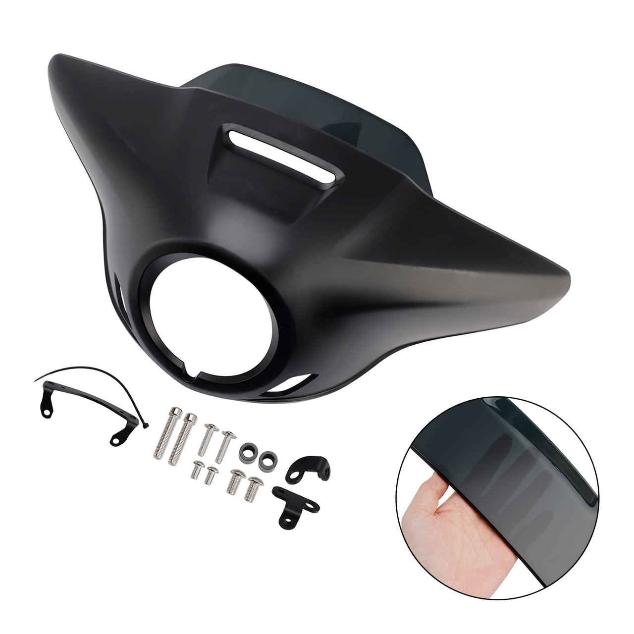 2021-2024 HONDA CM300 CM500 Windshield Headlight Fairing Matte Black+Black Generic