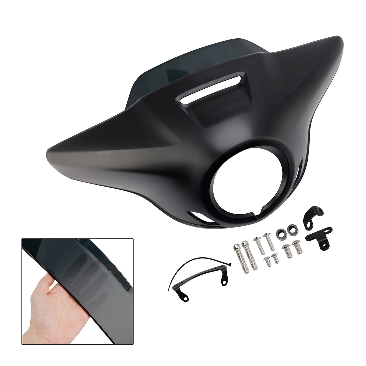 2021-2024 HONDA CM300 CM500 Windshield Headlight Fairing Matte Black+Black Generic