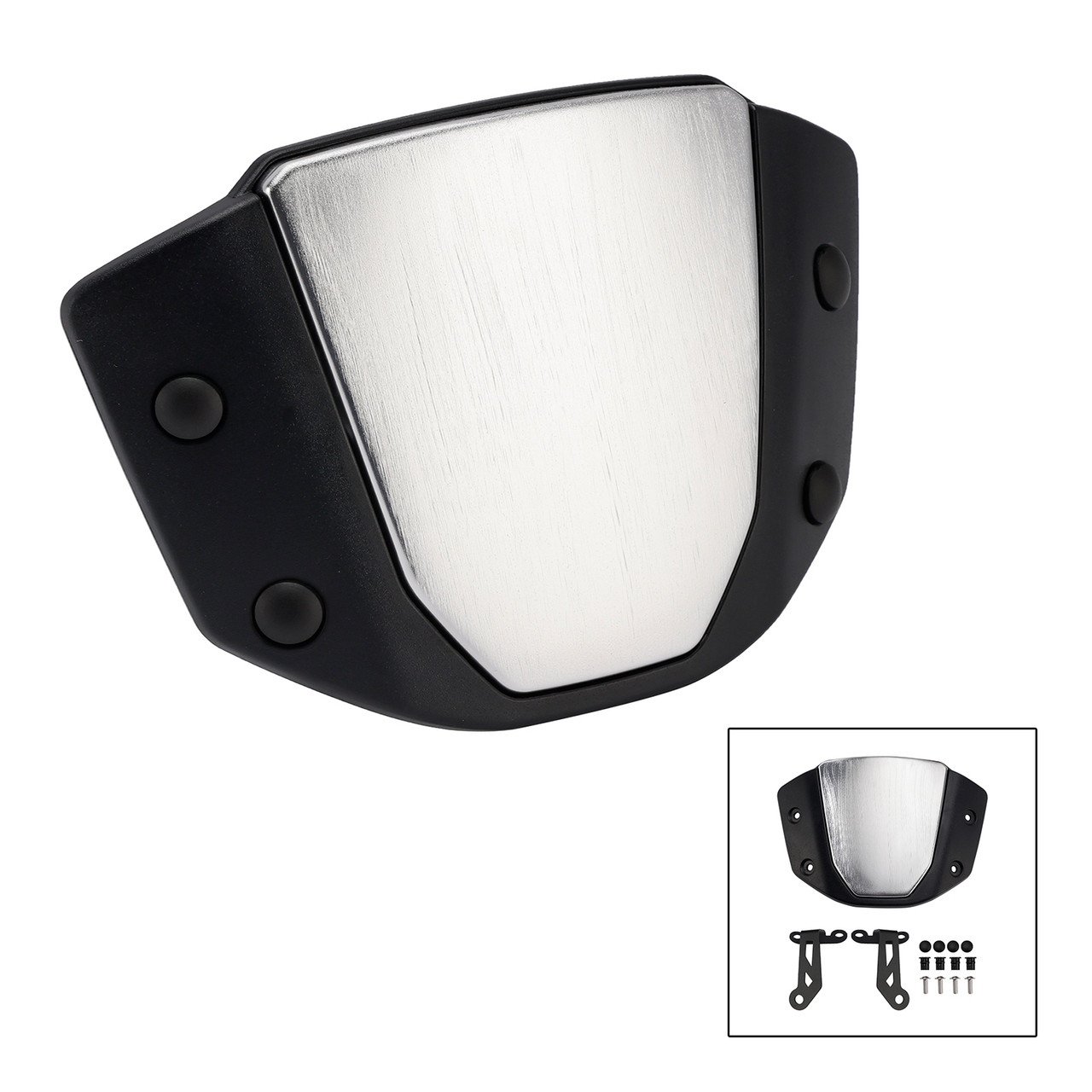 2024-2025 HONDA CB650R Windshield WindScreen Silver+Black Generic