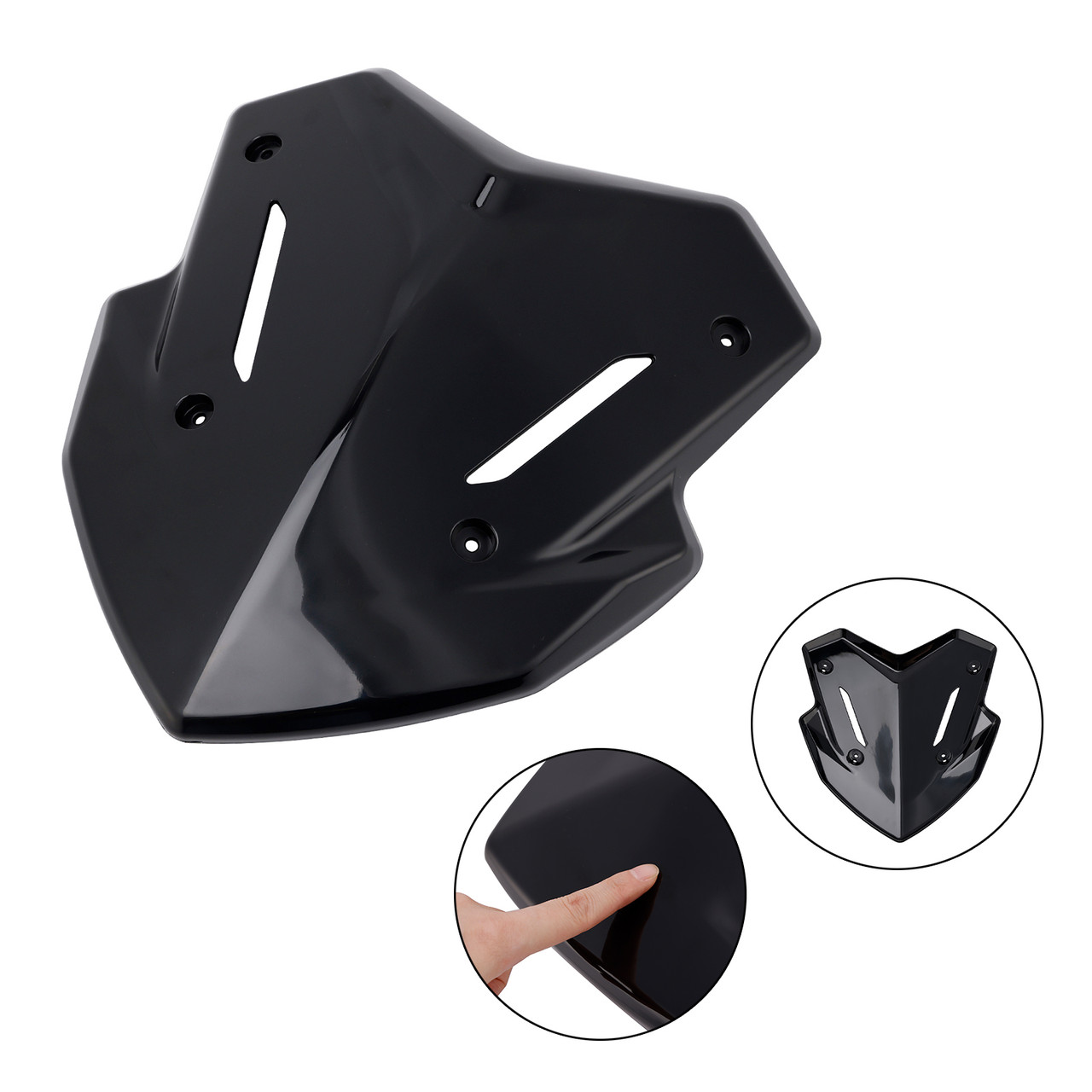 2025- Kawasaki X-MAX 300 Windshield Windscreen Black Generic