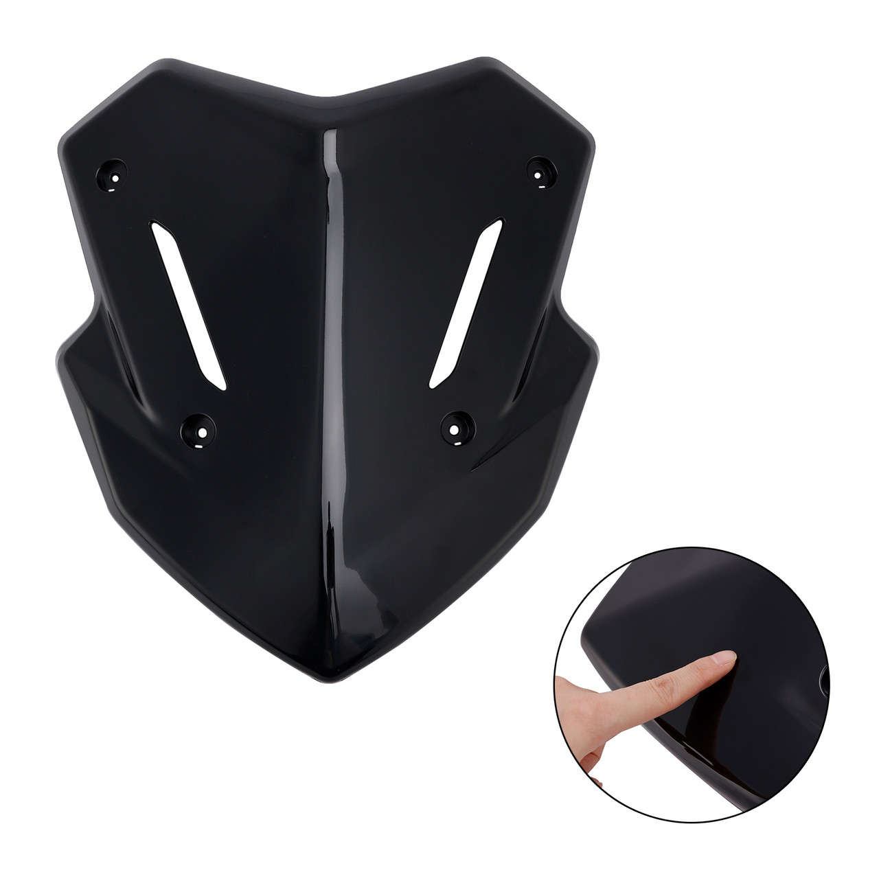 2025- Kawasaki X-MAX 300 Windshield Windscreen Black Generic