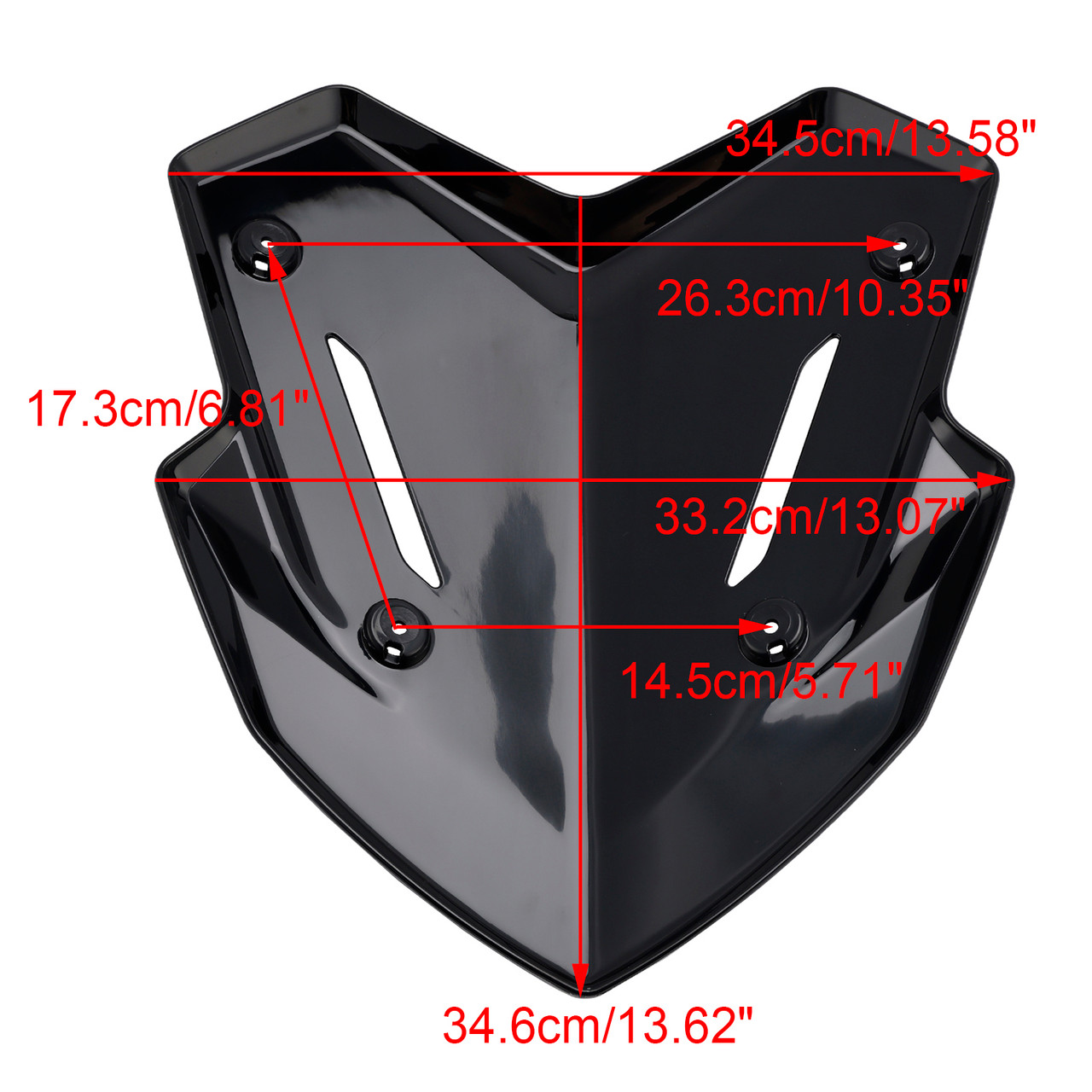 2025- Kawasaki X-MAX 300 Windshield Windscreen Black Generic