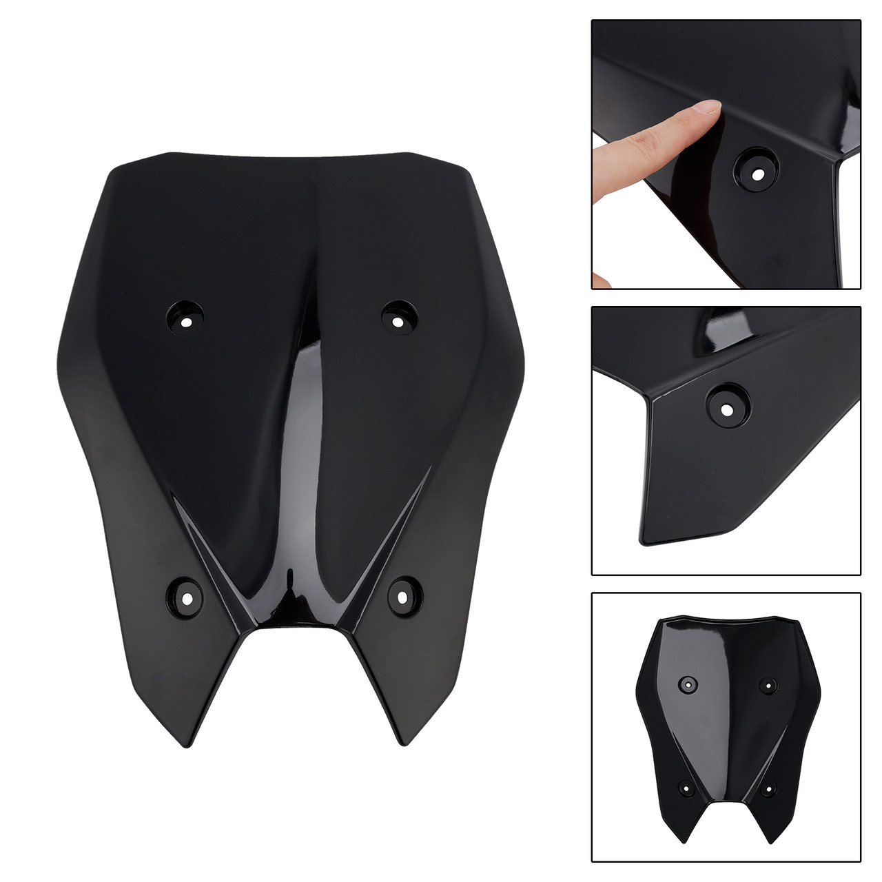 2025- Kawasaki Z900 Windshield Windscreen Black Generic