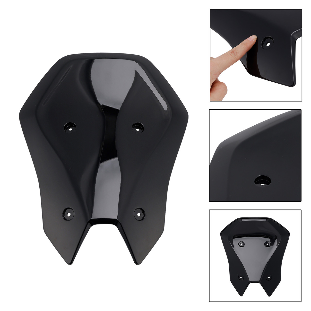 2025- Kawasaki Z900 ABS Plastic Windshield Windscreen Black Generic