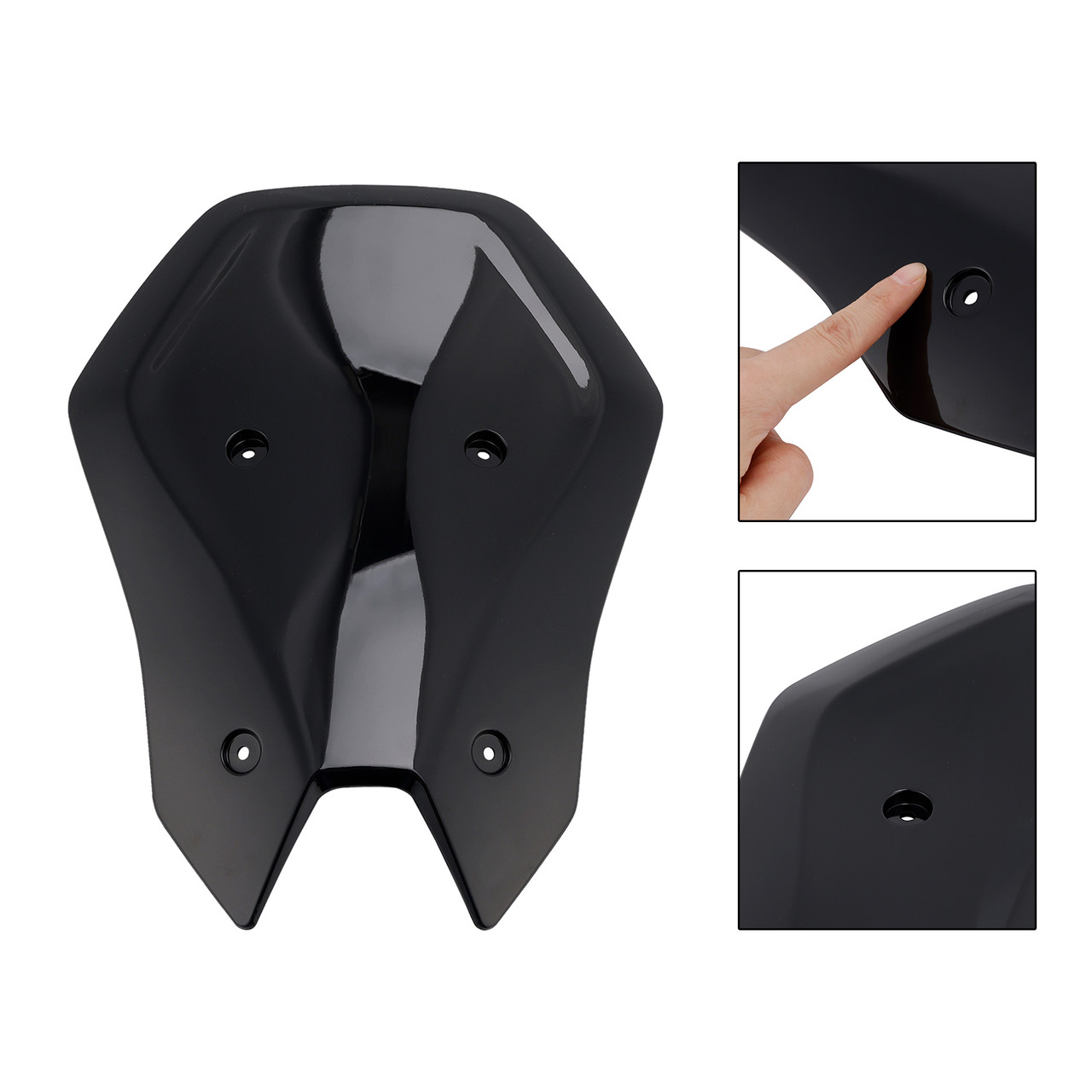 2025- Kawasaki Z900 ABS Plastic Windshield Windscreen Black Generic