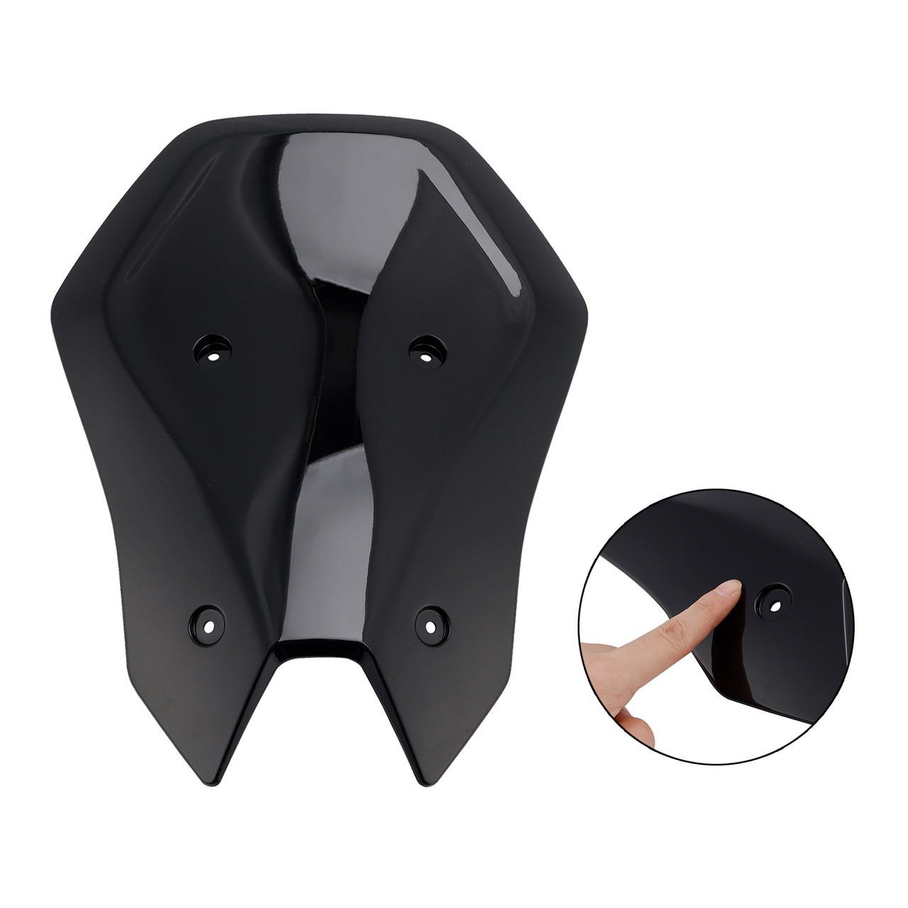 2025- Kawasaki Z900 ABS Plastic Windshield Windscreen Black Generic