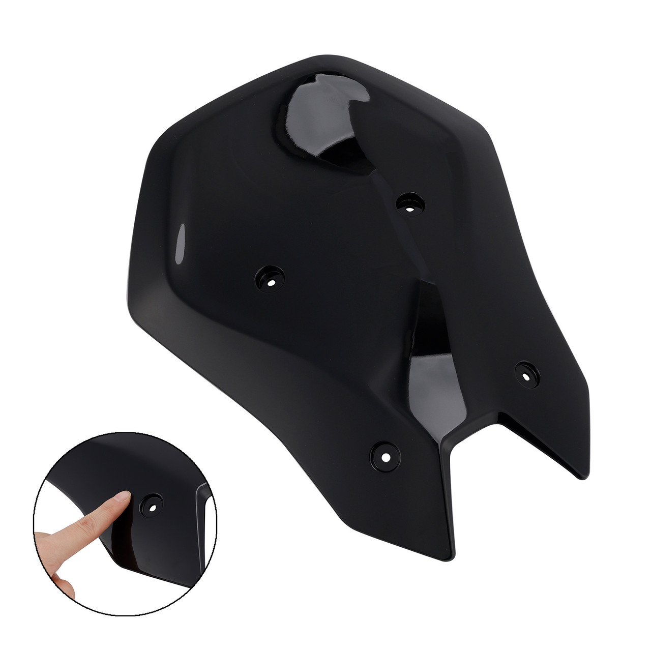 2025- Kawasaki Z900 ABS Plastic Windshield Windscreen Black Generic